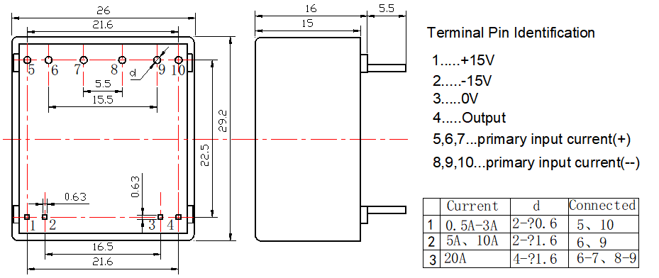 current sensor drawing