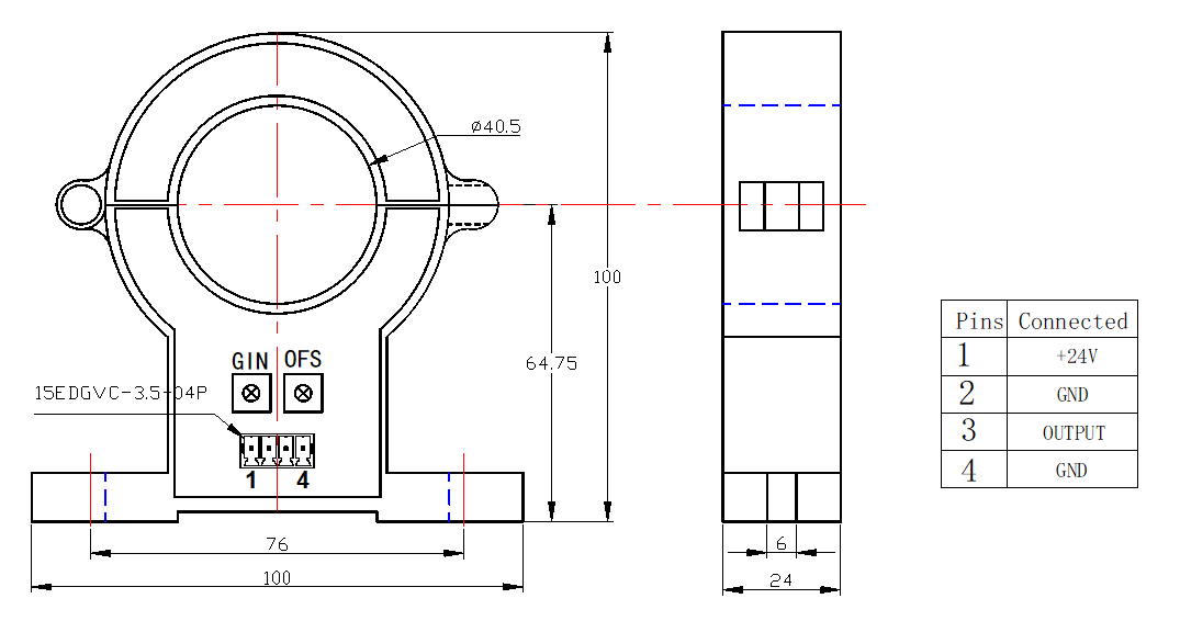 current transducer drawing