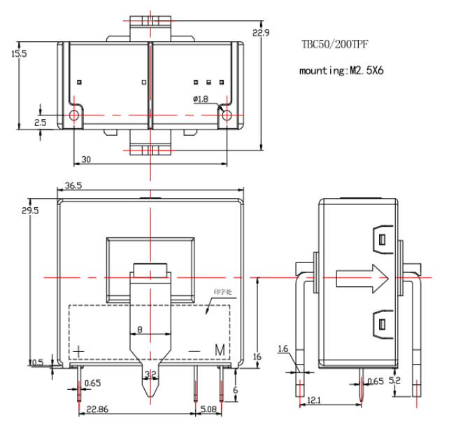 current sensor drawing