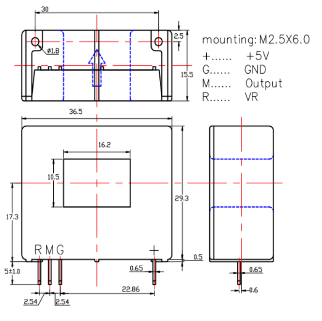 current sensor drawing