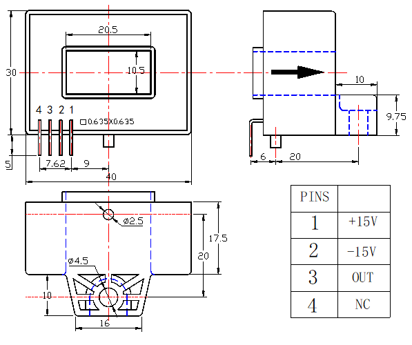 current sensor drawing