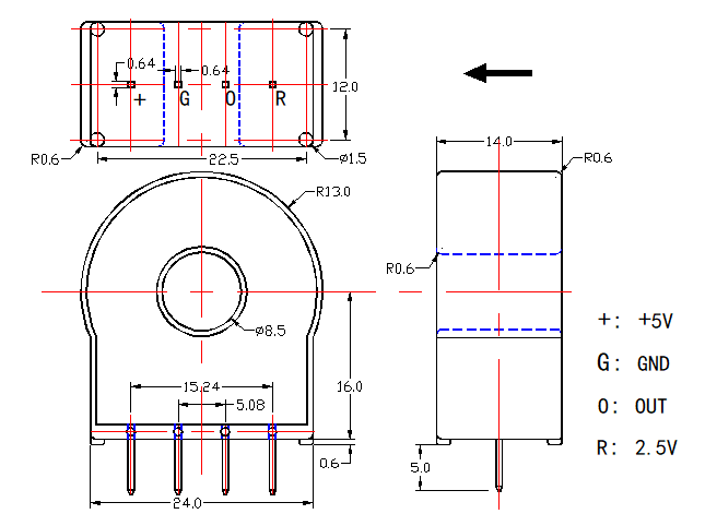 current sensor drawing